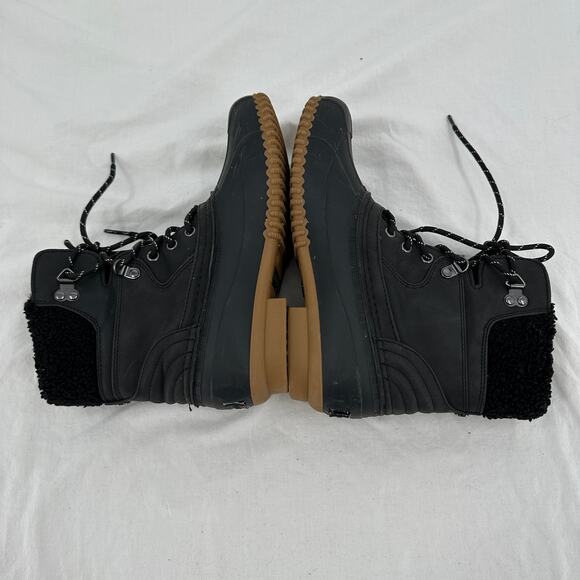 Tommy Hilfiger Womens Duck Boots Size 8M Rainah Black Lace Up Outdoor - Picture 6 of 10